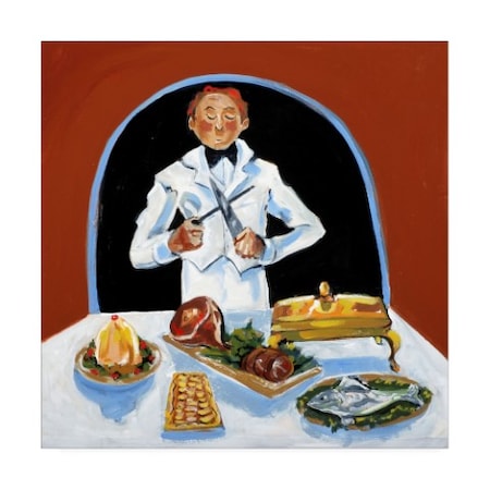 Patricia A. Reed 'Garcon Buffet' Canvas Art,14x14